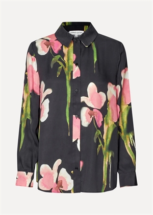 Long sleeve dry viscose skjorte Melting Flowers Stine Goya 